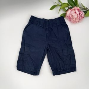 💙 PLACE Boy's Navy Blue Adjustable Waist Cargo Shorts Size 6